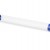 Футляр-туба пластиковый для ручки Tube 2.0, прозрачный/синий