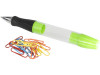 Королевская шариковая ручка со светодиодами и скрепками, зеленый, арт. 10725403 фото 2 — Бизнес Презент