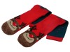 Набор носков с рождественской символикой в мешке мужские, 2 пары, красный, арт. 869101 фото 3 — Бизнес Презент
