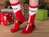 Набор носков с рождественской символикой в мешке мужские, 2 пары, красный, арт. 869101 фото 15 — Бизнес Презент
