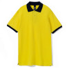 Рубашка поло Prince 190, желтая с темно-синим, арт. 6085.842 фото 1 — Бизнес Презент