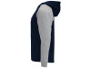 Толстовка с капюшоном Badet мужской, серый меланж/нэйви, арт. 10585558XS фото 3 — Бизнес Презент