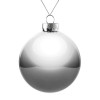 Елочный шар Finery Gloss, 10 см, глянцевый серебристый, арт. 17664.10 фото 1 — Бизнес Презент