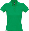 Рубашка поло женская People 210, ярко-зеленая, арт. 1895.921 фото 1 — Бизнес Презент