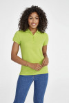 Рубашка поло женская People 210, ярко-зеленая, арт. 1895.921 фото 4 — Бизнес Презент