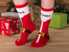 Набор носков с рождественской символикой в мешке женские, 2 пары, красный, арт. 869111 фото 17 — Бизнес Презент