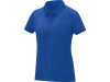 Женская стильная футболка поло с короткими рукавами Deimos, синий, арт. 3909552M фото 1 — Бизнес Презент