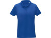Женская стильная футболка поло с короткими рукавами Deimos, синий, арт. 3909552M фото 2 — Бизнес Презент