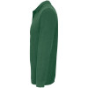 Рубашка поло унисекс с длинным рукавом Planet LSL, темно-зеленая, арт. 04241264S фото 2 — Бизнес Презент