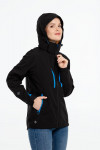 Куртка софтшелл женская Patrol, черная с синим, арт. 11631.34.XS фото 7 — Бизнес Презент