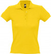 Рубашка поло женская People 210, желтая, арт. 1895.801 фото 1 — Бизнес Презент
