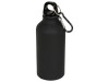 Матовая спортивная бутылка Oregon с карабином и объемом 400 мл, черный, арт. 10055900 фото 1 — Бизнес Презент