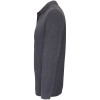 Рубашка поло унисекс с длинным рукавом Planet LSL, черный меланж, арт. 04241348S фото 2 — Бизнес Презент