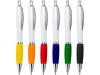 Ручка пластиковая шариковая CARREL с антибактериальным покрытием, белый/королевский синий, арт. HW8039S105 фото 3 — Бизнес Презент