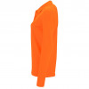 Рубашка поло женская с длинным рукавом Perfect LSL Women, оранжевая, арт. 02083400S фото 3 — Бизнес Презент