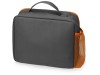 Изотермическая сумка-холодильник Breeze для ланч-бокса, серый/оранжевый, арт. 935978 фото 3 — Бизнес Презент