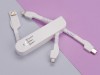 Универсальный переходник Smarty (Micro USB / Lightning / Type C), белый, арт. 597116 фото 7 — Бизнес Презент