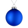 Елочный шар Finery Matt, 10 см, матовый синий, арт. 17665.40 фото 1 — Бизнес Презент