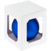 Елочный шар Finery Matt, 10 см, матовый синий, арт. 17665.40 фото 3 — Бизнес Презент