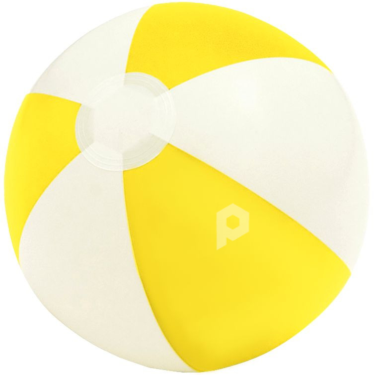 Надувной пляжный мяч Cruise, желтый с белым, арт. 13441.80 фото 1 — Бизнес Презент