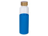 Бутылка для воды стеклянная Refine, в чехле, 550 мл, голубой, арт. 887302 фото 1 — Бизнес Презент