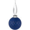 Елочный шар King с лентой, 8 см, синий, арт. 17601.40 фото 1 — Бизнес Презент