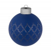 Елочный шар King с лентой, 8 см, синий, арт. 17601.40 фото 2 — Бизнес Презент