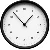 Часы настенные Flash, белые с черным, арт. 17125.63 фото 1 — Бизнес Презент