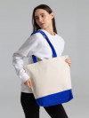 Холщовая сумка Shopaholic, темно-синяя, арт. 11743.40 фото 5 — Бизнес Презент