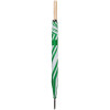 Зонт-трость Milkshake, белый с зеленым, арт. 13038.69 фото 3 — Бизнес Презент