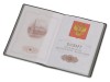 Классическая обложка для паспорта Favor, зеленое яблоко/серая, арт. 113313 фото 2 — Бизнес Презент