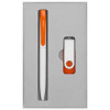 Набор Twist White, белый с оранжевым, 8 Гб, арт. 7607.62.8Гб фото 3 — Бизнес Презент