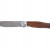 Нож складной Stinger, 106 мм, (серебристый), материал рукояти: сталь/дерево (серебристо-коричневый)