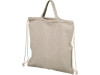 Рюкзак со шнурком Pheebs из 150 г/м² переработанного хлопка, натуральный, арт. 12045900 фото 1 — Бизнес Презент