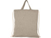 Рюкзак со шнурком Pheebs из 150 г/м² переработанного хлопка, натуральный, арт. 12045900 фото 2 — Бизнес Презент