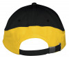 Бейсболка Booster, черная с желтым, арт. 6537.32 фото 3 — Бизнес Презент