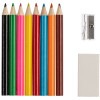Набор Hobby с цветными карандашами, ластиком и точилкой, белый, арт. 16130.60 фото 3 — Бизнес Презент