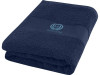 Хлопковое полотенце для ванной Charlotte 50x100 см с плотностью 450 г/м², темно-синий, арт. 11700155 фото 4 — Бизнес Презент