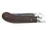 Нож складной Stinger, 105 мм, (серебристый), материал рукояти: сталь/дерево (серебристо-коричневый), арт. 441149 фото 2 — Бизнес Презент