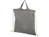 Рюкзак со шнурком Pheebs из 150 г/м² переработанного хлопка, черный, арт. 12045901 фото 1 — Бизнес Презент