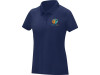Женская стильная футболка поло с короткими рукавами Deimos, темно-синий, арт. 3909555S фото 8 — Бизнес Презент