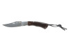 Нож складной Stinger, 92 мм, (серебристый), материал рукояти: сталь/дерево (серебристо-коричневый), арт. 441150 фото 1 — Бизнес Презент