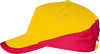 Бейсболка Booster, желтая с красным, арт. 6537.85 фото 1 — Бизнес Презент