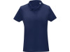 Женская стильная футболка поло с короткими рукавами Deimos, темно-синий, арт. 3909555M фото 2 — Бизнес Презент