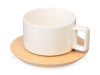 Набор чашка с бамбуковым блюдцем Sheffield, белый, арт. 87145.06 фото 1 — Бизнес Презент
