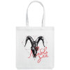 Холщовая сумка «Любовь зла», молочно-белая, арт. 70723.61 фото 2 — Бизнес Презент