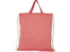 Рюкзак со шнурком Pheebs из 150 г/м² переработанного хлопка, красный, арт. 12045903 фото 2 — Бизнес Презент