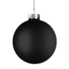 Елочный шар Finery Matt, 10 см, матовый черный, арт. 17665.30 фото 2 — Бизнес Презент