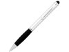 Ручка-стилус шариковая Ziggy черные чернила, серебристый/черный, арт. 10654101 фото 1 — Бизнес Презент