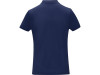 Женская стильная футболка поло с короткими рукавами Deimos, темно-синий, арт. 3909555L фото 3 — Бизнес Презент